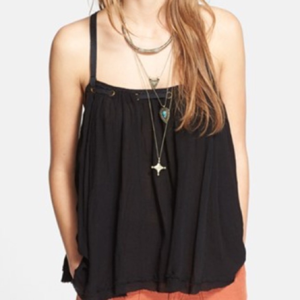 Black Women's Flowing Tank Top